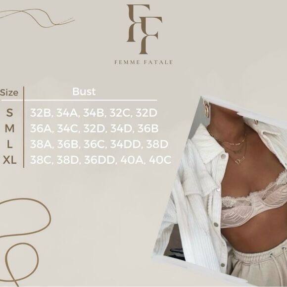 Sexy Floral Sheer Underwire Lingerie Set - Picture 7 of 7